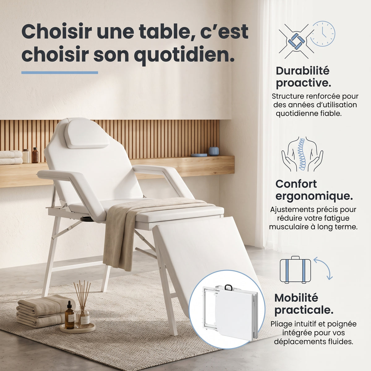 Table de Massage Pliante | WORTA
