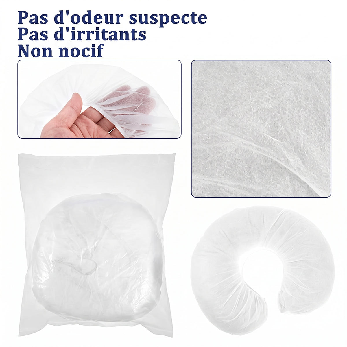 Tissu non tissé des housses de têtière TARA, sans odeur ni substances irritantes